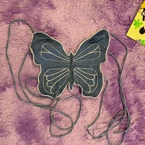 Tie on butterfly top